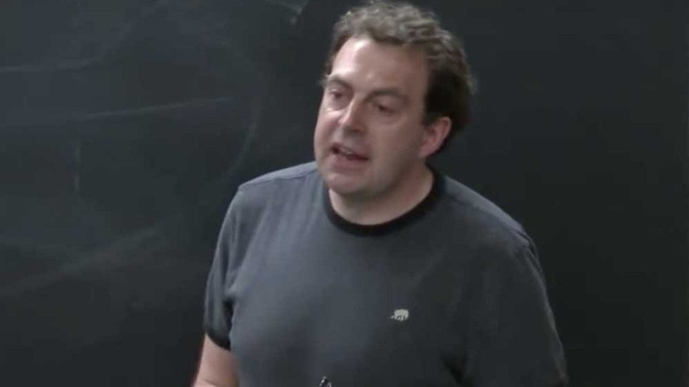 Faculty member speaking